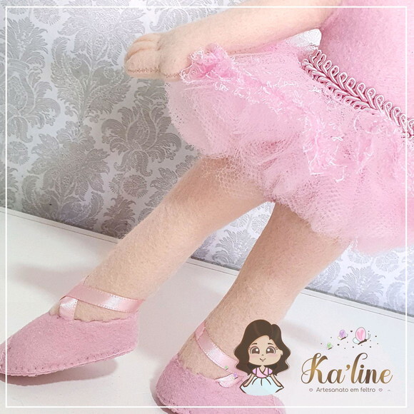 Kit Bailarinas - Bonecas em feltro