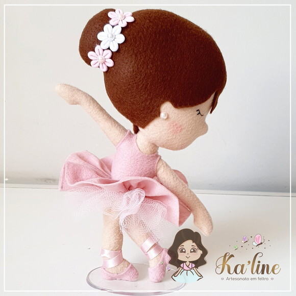 Kit Bailarinas - Bonecas em feltro