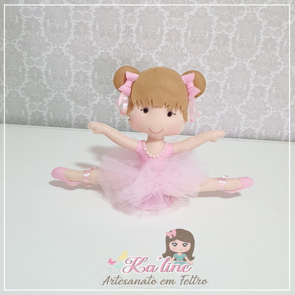 Kit Bailarinas - Bonecas em feltro