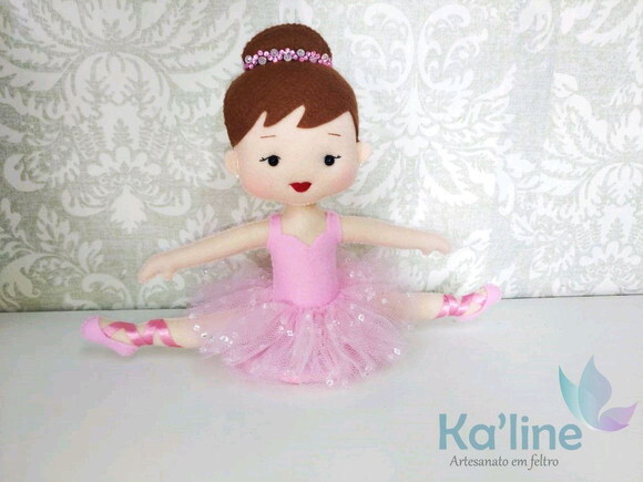 Kit Bailarinas - Bonecas em feltro