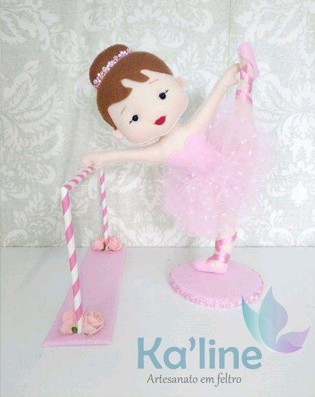 Kit Bailarinas - Bonecas em feltro
