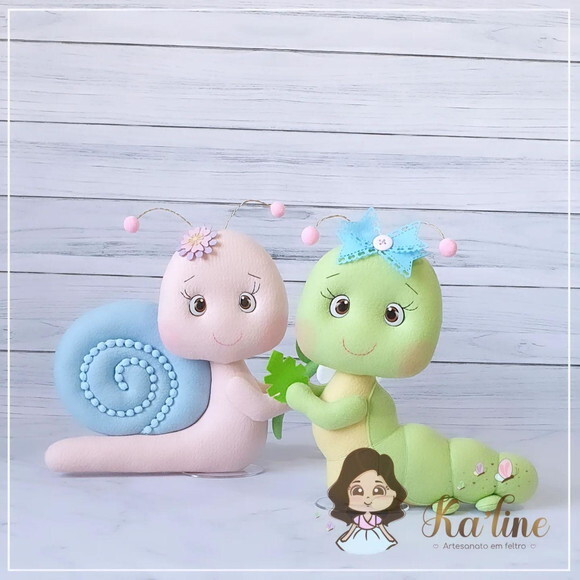 Kit Bichinhos do Jardim - Bonecos em Feltro