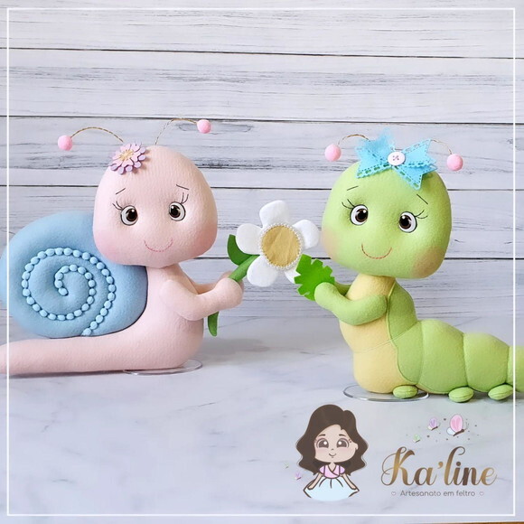 Kit Bichinhos do Jardim - Bonecos em Feltro