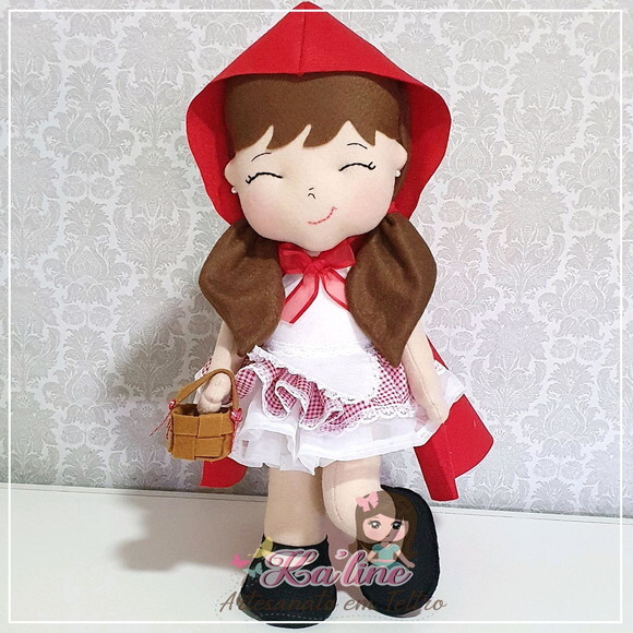 Kit Chapeuzinho Vermelho -Bonecos feltro