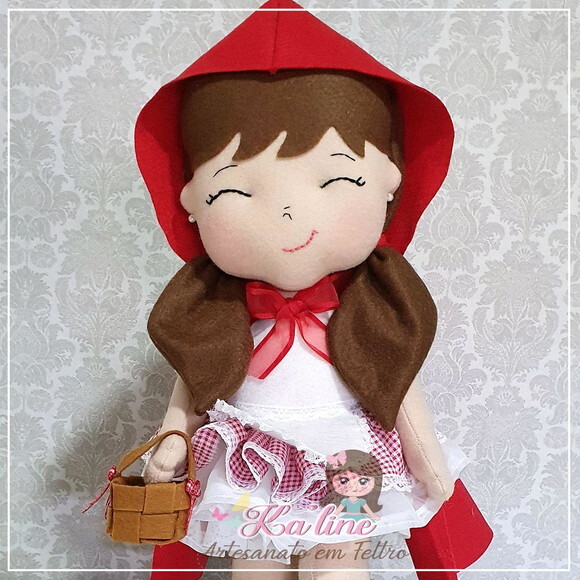 Kit Chapeuzinho Vermelho -Bonecos feltro
