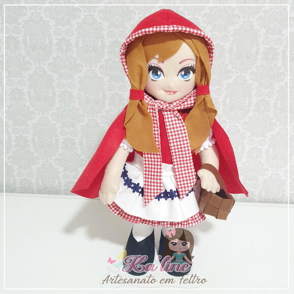 Kit Chapeuzinho Vermelho -Bonecos feltro