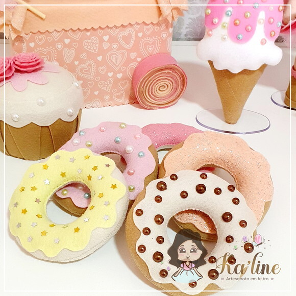 Kit Confeitaria - Bonecos em Feltro