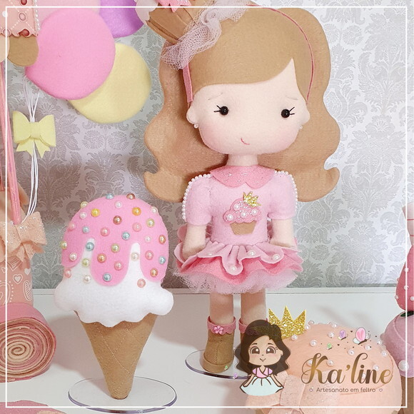 Kit Confeitaria - Bonecos em Feltro