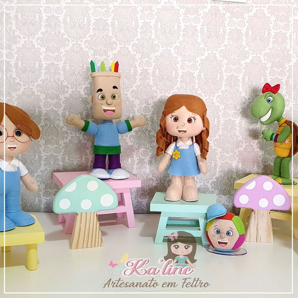 Kit Diante do Trono - Bonecos em Feltro