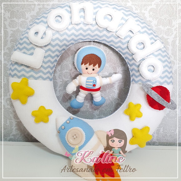 Kit Decoração de Quarto Infantil Astronauta