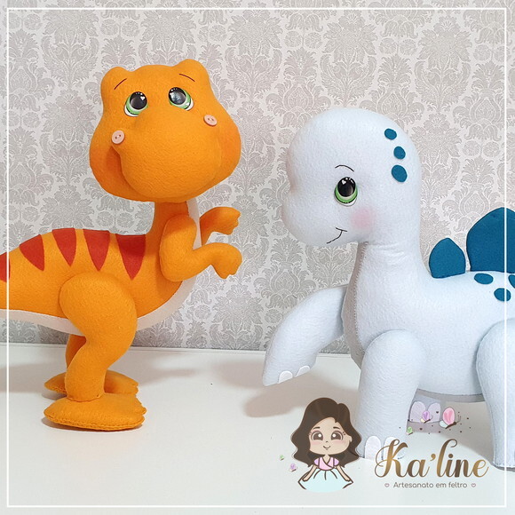 Kit Dinossauros - Bonecos em Feltro