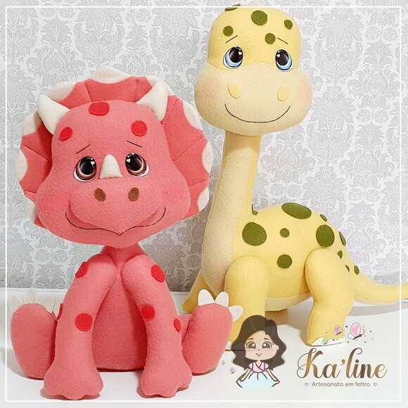 Kit Dinossauros - Bonecos em Feltro