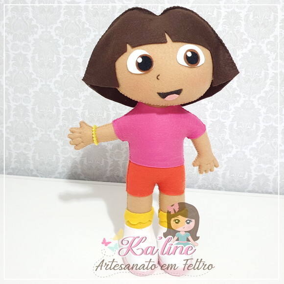 Kit Dora Aventureira - Bonecos em Feltro