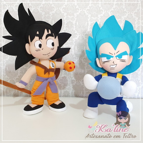 Kit Dragon Ball - Bonecos em feltro