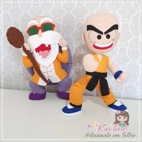 Kit Dragon Ball - Bonecos em feltro