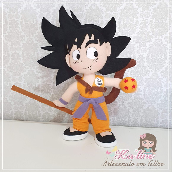 Kit Dragon Ball - Bonecos em feltro