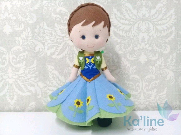 Kit Frozen Fever - Bonecos em Feltro