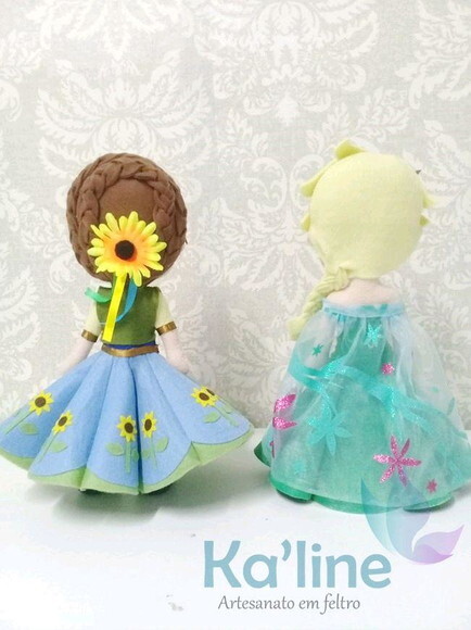 Kit Frozen Fever - Bonecos em Feltro