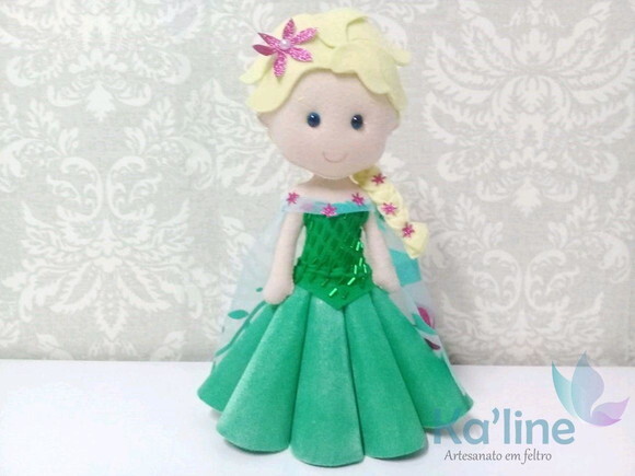 Kit Frozen Fever - Bonecos em Feltro