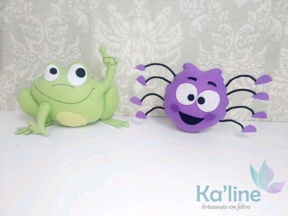 Kit Galinha Pintadinha Candy Color -Feltro Bonecos