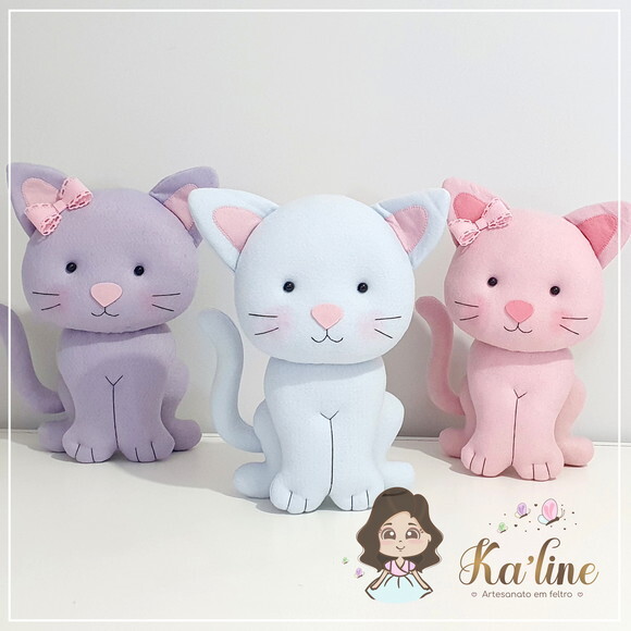 Kit Gatinhos - Bonecos em Feltro