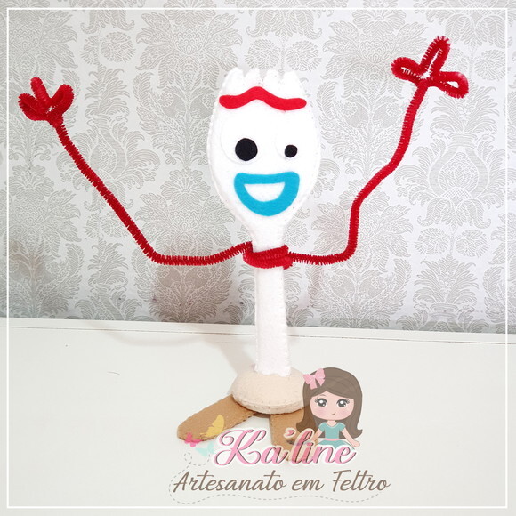 Kit Garfinho + Woody Toy Story - Bonecos em Feltro