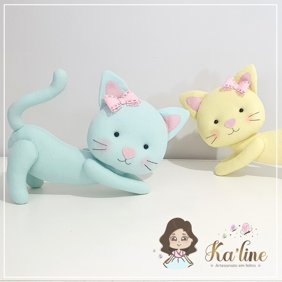 Kit Gatinhos - Bonecos em Feltro
