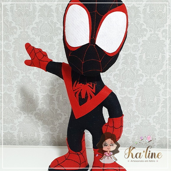 Kit Homem Aranha e Seus Amigos - Bonecos em Feltro