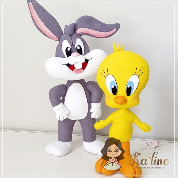 Kit Looney Tunes Baby - Bonecos em Feltro