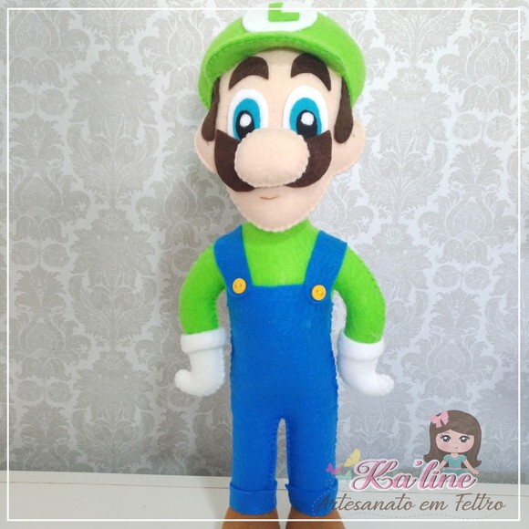 Kit Mário Bross - Bonecos em Feltro