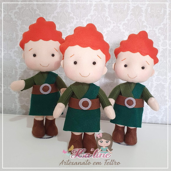 Kit Merida - Valente - Bonecos em Feltro