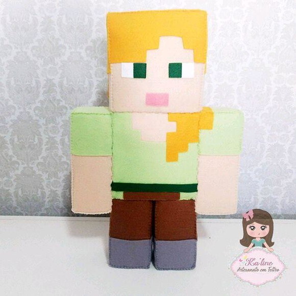 Kit Minecraft - Bonecos em Feltro