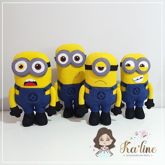 Kit Minions - Bonecos em Feltro