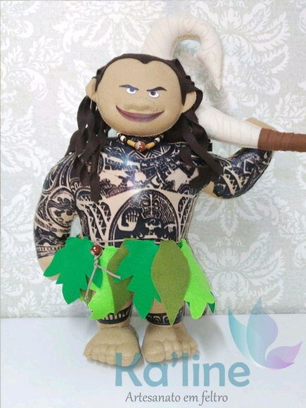 Kit Moana - Bonecos em Feltro