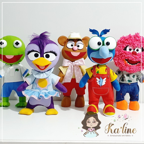 Kit Muppets - Bonecos em Feltro