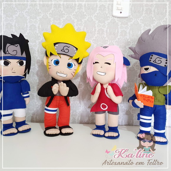 Kit Naruto - Bonecos em Feltro