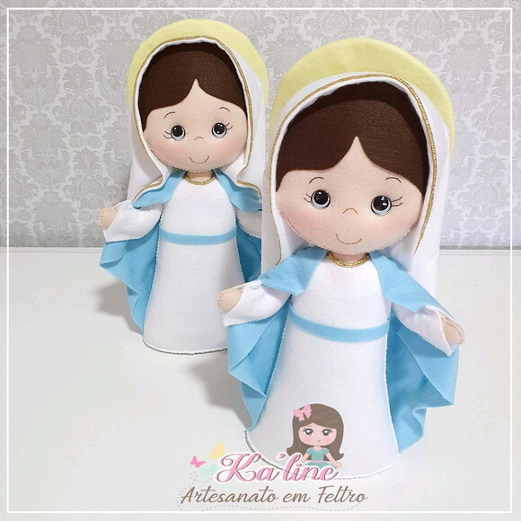 Kit Nossa Senhora - Bonecos em Feltro