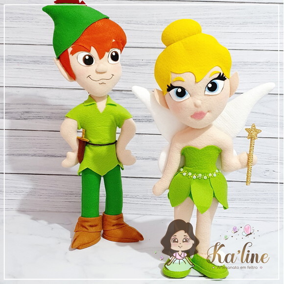 Kit Peter Pan - Bonecos em Feltro