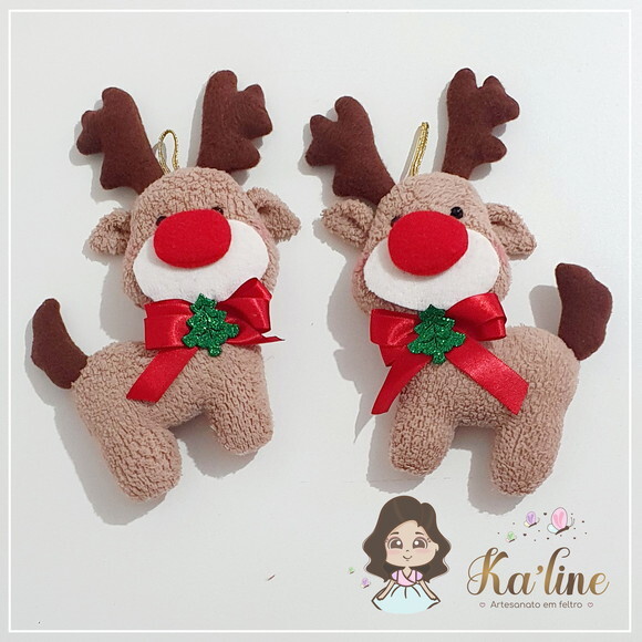 Kit Pingentes Natal - Bonecos em Feltro
