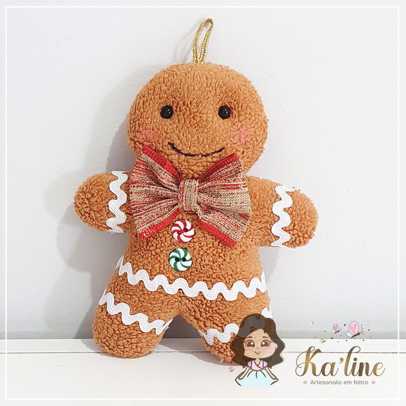 Kit Pingentes de Biscoitos de Natal - Bonecos em Feltro