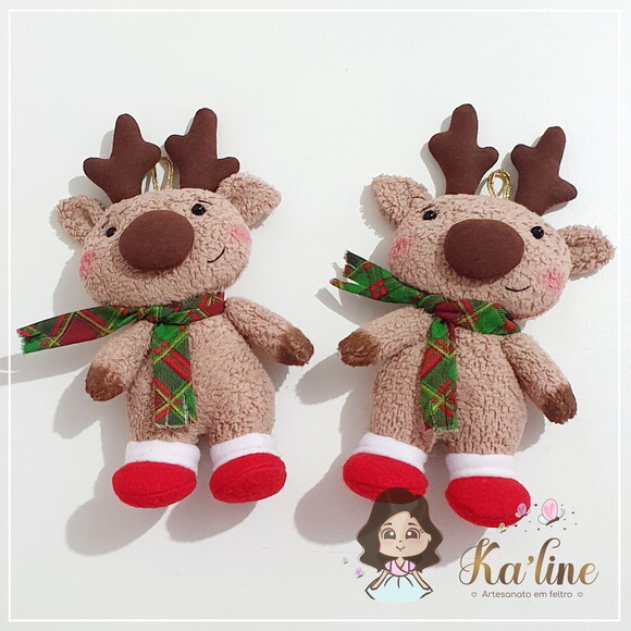 Kit Pingentes Natal - Bonecos em Feltro