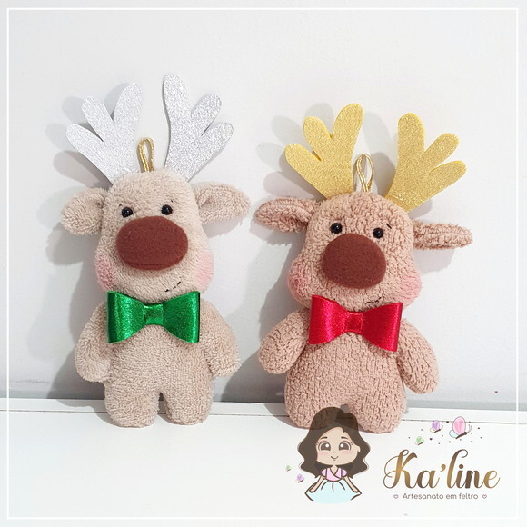 Kit Pingentes Natal - Bonecos em Feltro