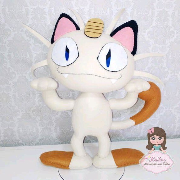 Kit Pokémon - Bonecos em feltro