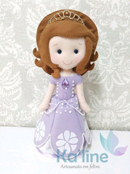 Kit Princesa Sofia - Bonecos em Feltro