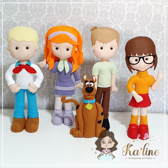 Kit Scooby-Doo - Bonecos em Feltro