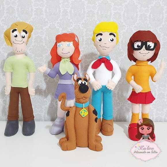 Kit Scooby-Doo - Bonecos em Feltro