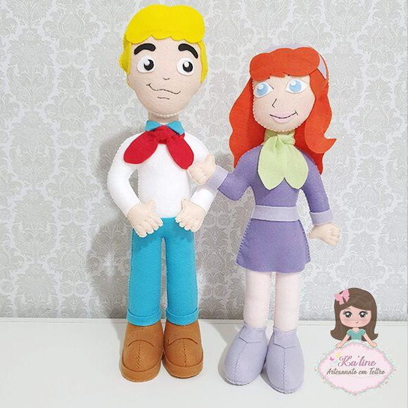 Kit Scooby-Doo - Bonecos em Feltro