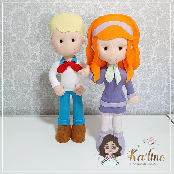 Kit Scooby-Doo - Bonecos em Feltro