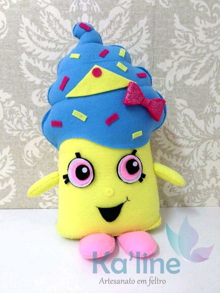 Kit Shopkins - Bonecos em Feltro