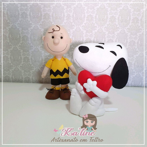 Kit Snoopy - Bonecos em Feltro